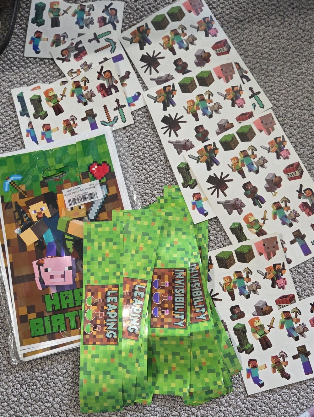 Minecraft party Supplies